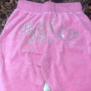Juicy Couture Pink Velour Sweatpants